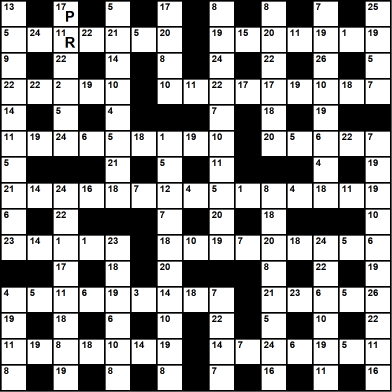 British 15x15 codeword puzzle no.315