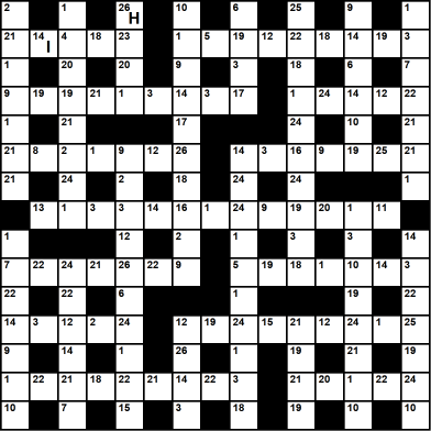 British 15x15 codeword puzzle no.320