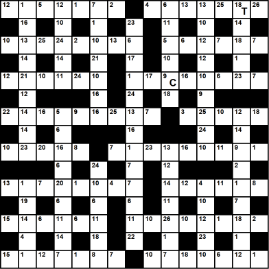 British 15x15 codeword puzzle no.322