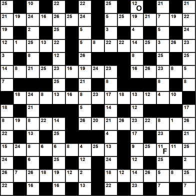 British 15x15 codeword puzzle no.323