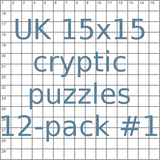 British 15x15 cryptic puzzles 12-pack no.1