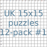 British 15x15 puzzles 12-pack no.1