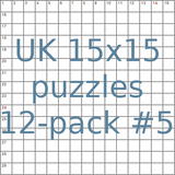 British 15x15 puzzles 12-pack no.5