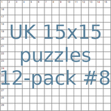 British 15x15 puzzles 12-pack no.8