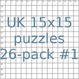 British 15x15 puzzles 26-pack no.1