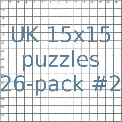 British 15x15 puzzles 26-pack no.2