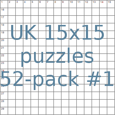 British 15x15 puzzles 52-pack no.1