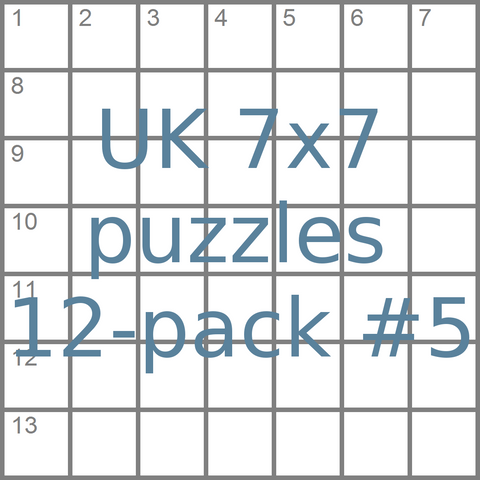 British 7x7 mini-puzzles 12-pack no.5