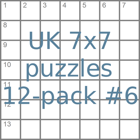 British 7x7 mini-puzzles 12-pack no.6