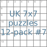 British 7x7 mini-puzzles 12-pack no.7