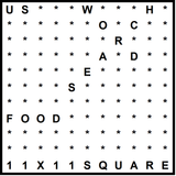 American 11x11 Wordsearch puzzle no.310 - food