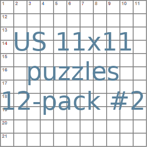 American 11x11 puzzles 12-pack no.2