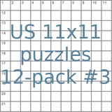 American 11x11 puzzles 12-pack no.3
