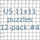 American 11x11 puzzles 12-pack no.4