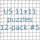 American 11x11 puzzles 12-pack no.5