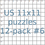 American 11x11 puzzles 12-pack no.6