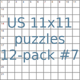American 11x11 puzzles 12-pack no.7