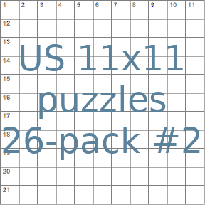 American 11x11 puzzles 26-pack no.2
