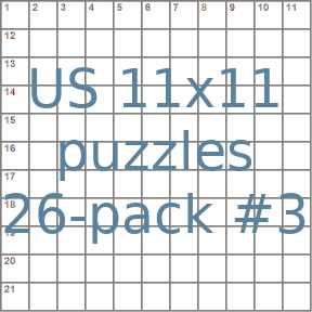 American 11x11 puzzles 26-pack no.3