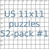 American 11x11 puzzles 52-pack no.1