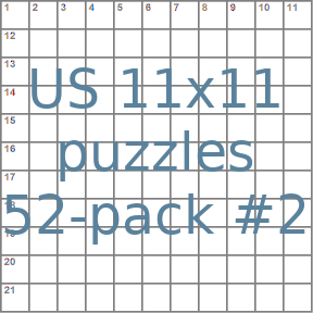 American 11x11 puzzles 52-pack no.2
