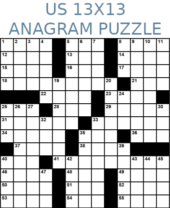 Us 13x13 Anagram Crossword No 301 For Publishers