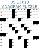 American 13x13 anagram crossword puzzle no.303