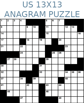 American 13x13 anagram crossword puzzle no.323