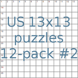 American 13x13 puzzles 12-pack no.2