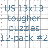 American 13x13 tougher puzzles 12-pack no.2