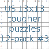 American 13x13 tougher puzzles 12-pack no.3