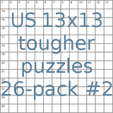 American 13x13 tougher puzzles 26-pack no.2