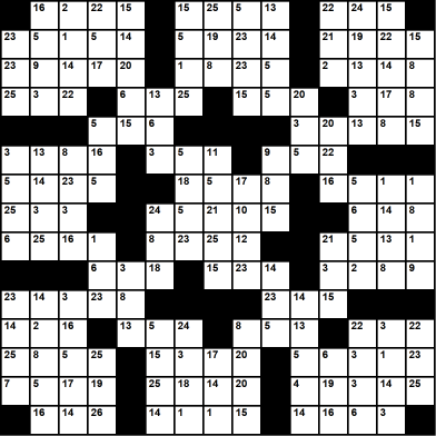 American 15x15 codeword puzzle no.302
