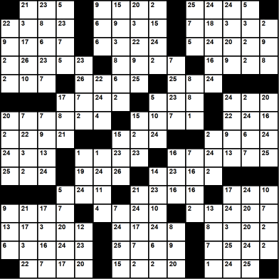 American 15x15 codeword puzzle no.303