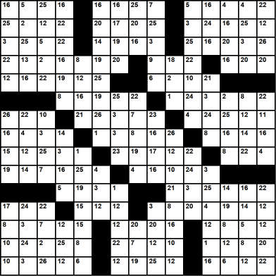 American 15x15 codeword puzzle no.307