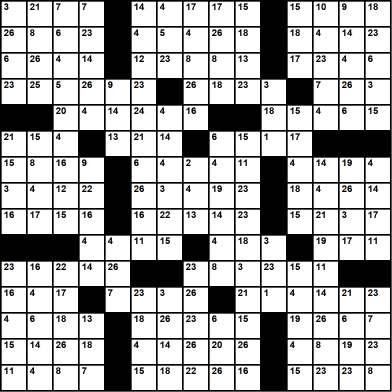 American 15x15 codeword puzzle no.308