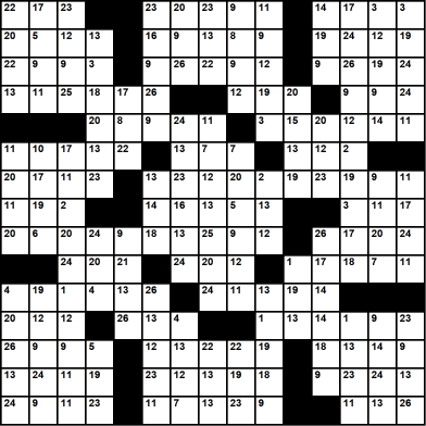 American 15x15 codeword puzzle no.310