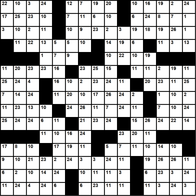 American 15x15 codeword puzzle no.313