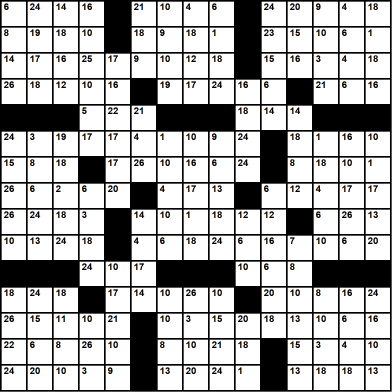 American 15x15 codeword puzzle no.315