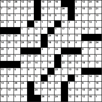 American 15x15 codeword puzzle no.325