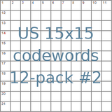 American 15x15 codeword puzzles 12-pack no.2