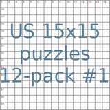 American 15x15 puzzles 12-pack no.1