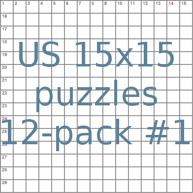 American 15x15 puzzles 12-pack no.1