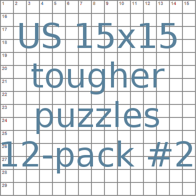 American 15x15 tougher puzzles 12-pack no.2