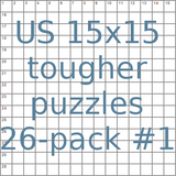 American 15x15 tougher puzzles 26-pack no.1