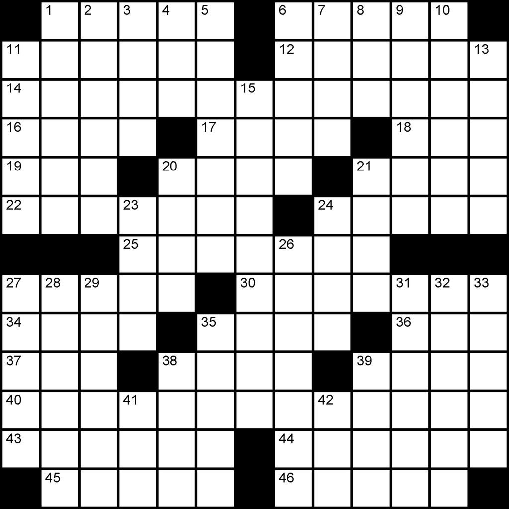 US 13x13 tougher puzzle no.301 by a leading crossword puzzle maker