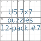 American 7x7 mini-puzzles 12-pack no.7