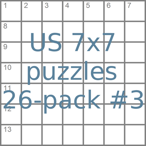 American 7x7 mini-puzzles 26-pack no.3